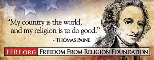 ["My country is the world, and my religion is to do good." - Thomas Paine]